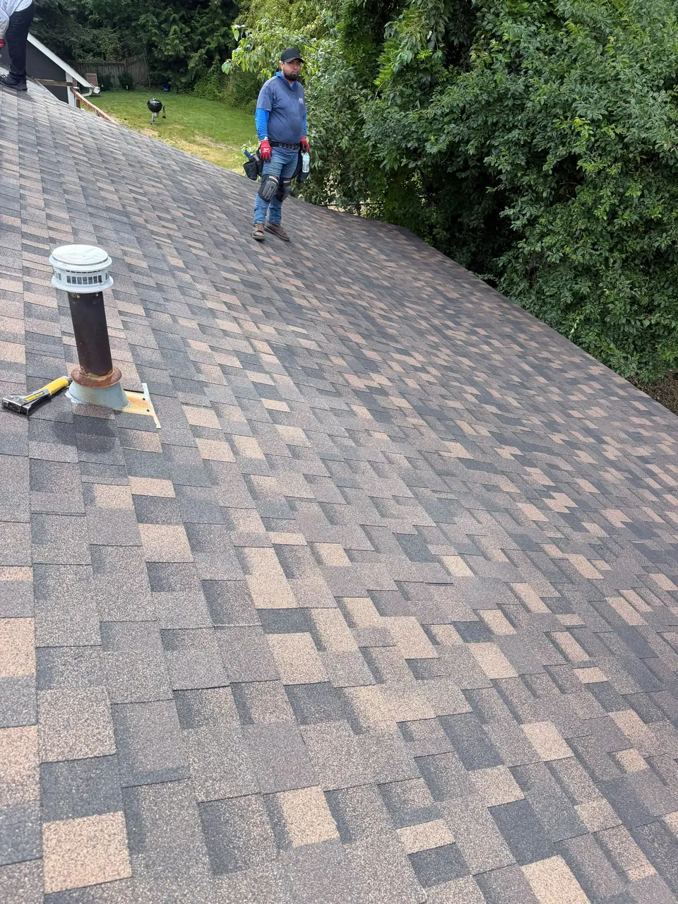 New roof, layer by layer